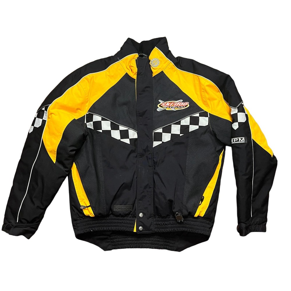 Ski doo ski racing snow jacket in black